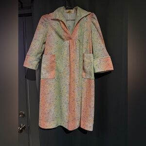 Vintage Nu Life Pastel Floral Long Sleeve Dress